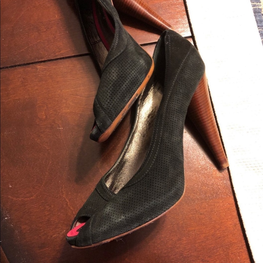 Seven for all mankind suede peep toe size 40        made in Italy